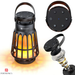 Portronics Dash 6 caixa de som e lanterna com luz trêmula de vela