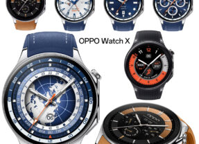 Relógio smartwatch Oppo Watch X com cristal de safira e design elegante