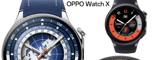 Relógio smartwatch Oppo Watch X com cristal de safira e design elegante