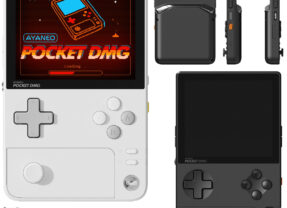 Console portátil Ayaneo Pocket DMG com design retrô, chip Snapdragon e tela OLED