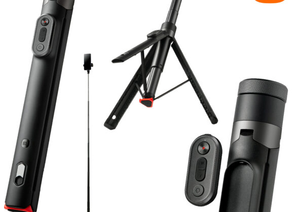 Xiaomi Zoom Floor Selfie Stick com tripé integrado e controle remoto Bluetooth