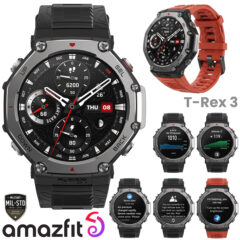 Relógio Amazfit T-Rex 3 Rugged Smartwatch com classificação de nível militar MIL-STD-810G para aventuras extremas