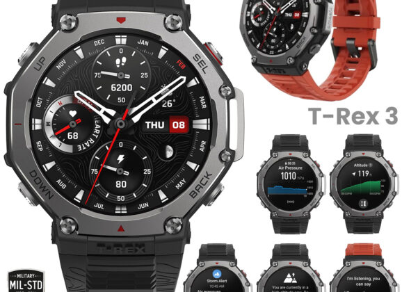 Relógio Amazfit T-Rex 3 Rugged Smartwatch com classificação de nível militar MIL-STD-810G para aventuras extremas