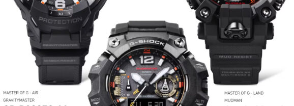 Relógios Casio G-Shock Master of G: Gravitymaster, Mudman e Mudmaster