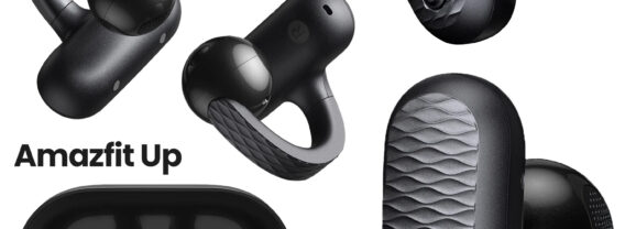 Fones Amazfit Up Open-Ear Earbuds compatíveis com os smartwatches