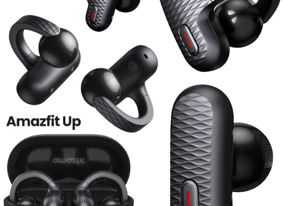 Fones Amazfit Up Open-Ear Earbuds compatíveis com os smartwatches