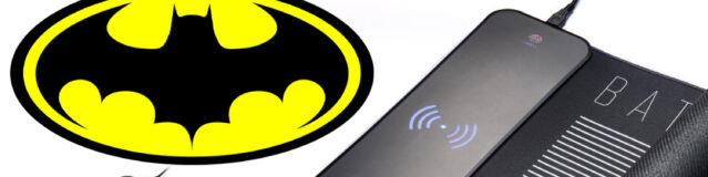 Mousepad Batman XXL Gaming com LEDs RGB e carregador de celular