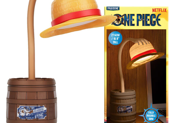 Luminária One Piece com Chapéu de Palha de Monkey D. Luffy