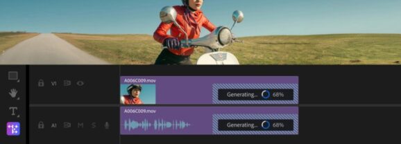 Generative Extend aumenta a duração dos vídeos usando IA, disponível no Adobe Premiere Pro