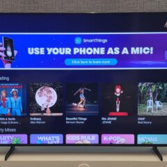 Linha de TVs QLED 2025 da Samsung tem recursos de IA e controle por gestos