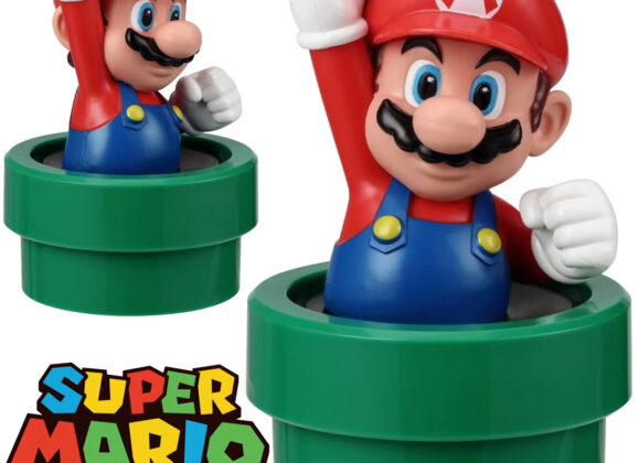 Caixa de som Super Mario Bluetooth dentro de um cano verde