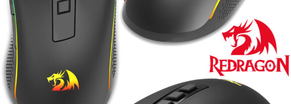 Mouse Redragon Cobra Pro sem fio com 8 botões e 16.000 DPI