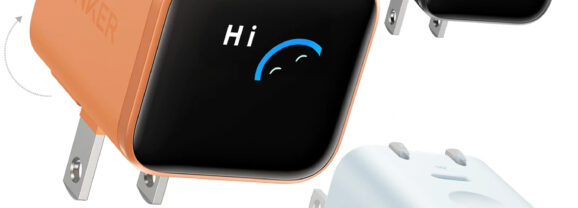 Carregador de parede Anker Nano Charger com tela inteligente (45W – 180°)