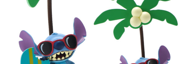 Luminária de mesa Stitch, o Experimento nº 626 com prancha de surfe