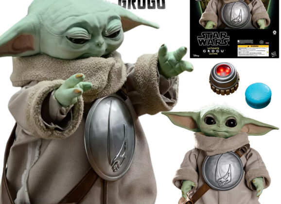 Boneco Animatrônico Grogu Premium do filme Star Wars: O Mandaloriano e Grogu