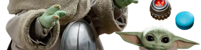 Boneco Animatrônico Grogu Premium do filme Star Wars: O Mandaloriano e Grogu