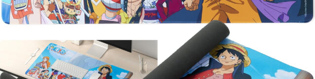 Mousepad One Piece “Wano Country” com Piratas do Chapéu de Palha em estilo Samurai