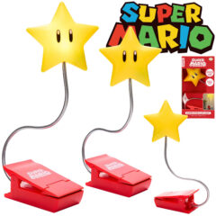 Luminária de clipe Super Estrela do Super Mario Bros.