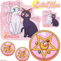Mousepads Sailor Moon: Estrela de Cristal e gatos mágicos Luna e Artemis