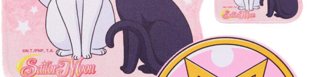 Mousepads Sailor Moon: Estrela de Cristal e gatos mágicos Luna e Artemis