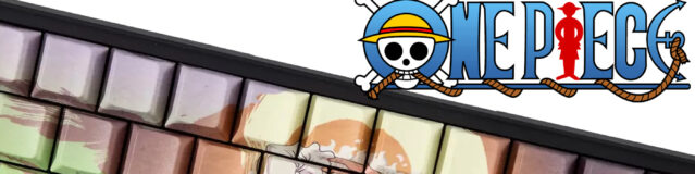 Teclado Mecânico One Piece com Monkey D. Luffy (Gear 5)