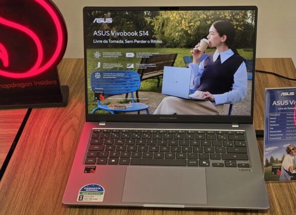 ASUS Vivobook S14 com chip Snapdragon X tem autonomia de 30 horas
